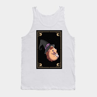 witchy hedgehog halloween Tank Top